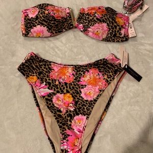 Victoria Secret Leopard and floral print bikini  HOT🔥